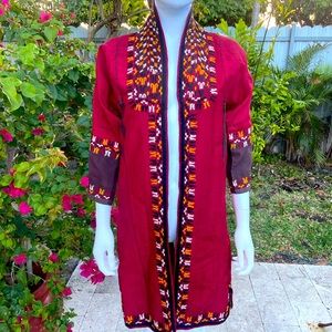 Vintage embroidered coat M unisex